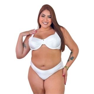 Biquíni Plus Size Aro Sem Bojo Calcinha Asa Delta Fio Duplo