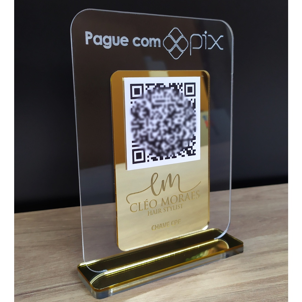 Placa Qr Code Personalizada Com Sua Logo | Shopee Brasil