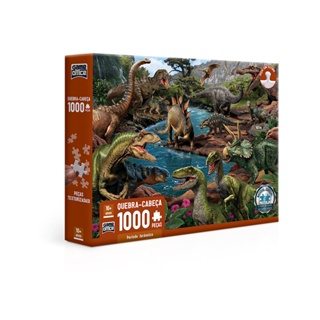 Puzzle 750 peças Panorama Ilha dos Dinossauros - Loja Grow