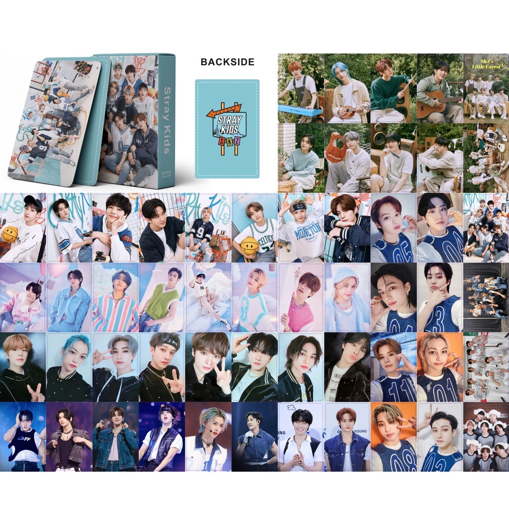 555pcs/set Stray Kids Laser Holográfico 5-STAR NACIFIC 2023 DOME