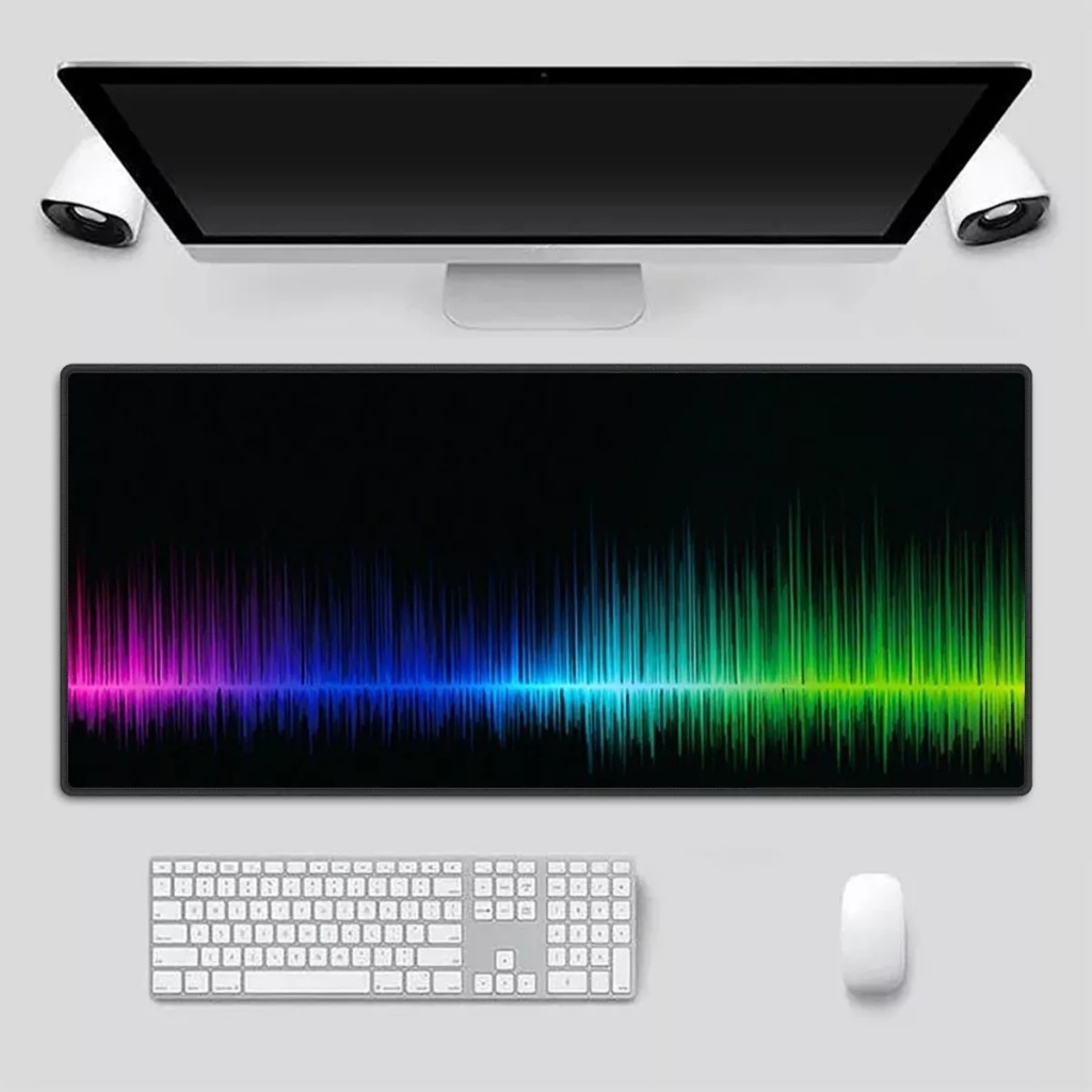 Mouse Pad Grande 90x40 Couro Gamer Speed Equalizador Música | Shopee Brasil