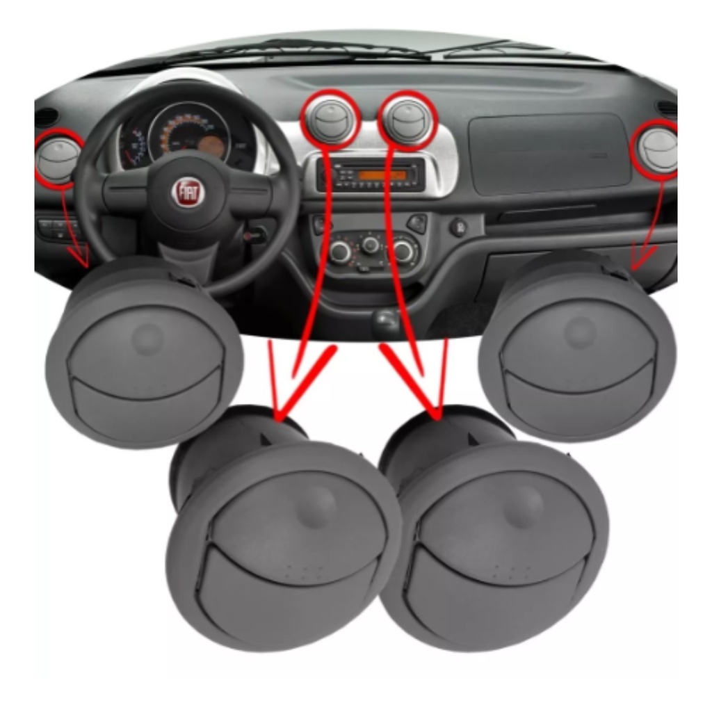 Kit Difusor Ar Uno Vivace attractive way Cinza 2011 12 2014