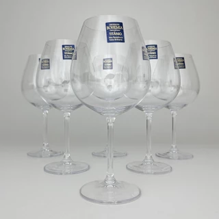 Jogo 6 Taças de Cristal Bohemia para Vinho Tinto 650ml