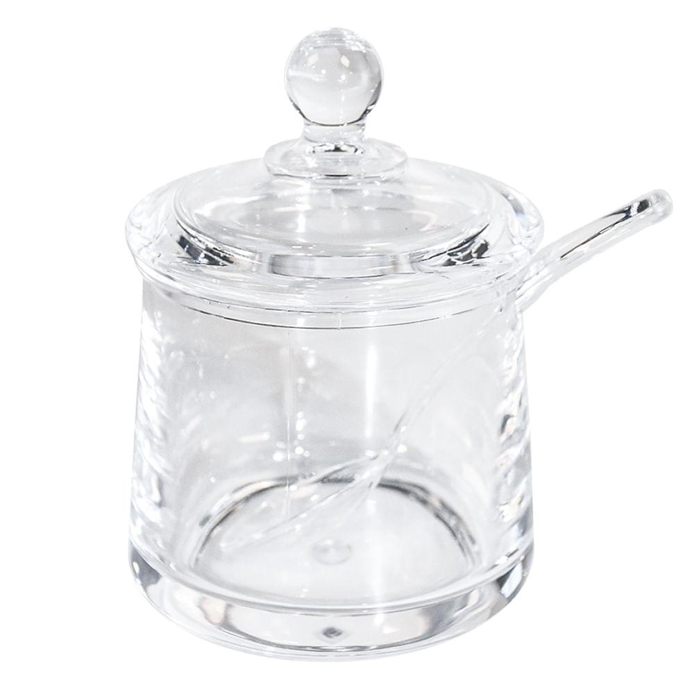 Açucareiro Acrilico Com Tampa e Colher N2263059 - Quanhe