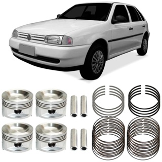 Kit Pistão Anéis 1.00 Volkswagen Gol 1.8 85 a 99 Metal Leve