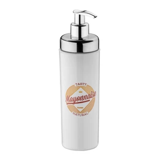 Pote Dispenser Para Maionese Condimentos 300ml Vintage Retro Servir Mesa Bar Restaurante Hamburgueria Burguer