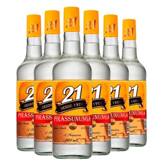 Cachaça Pirassununga 21 Luxo 965ml Embalagem com 6 Unidades