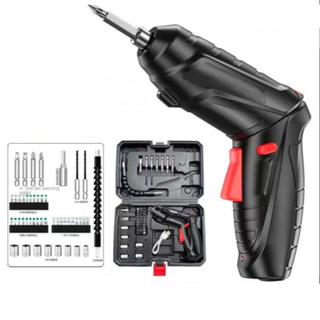 kit Parafusadeira completa 45 Pçs À Bateria Carregador Usb portátil