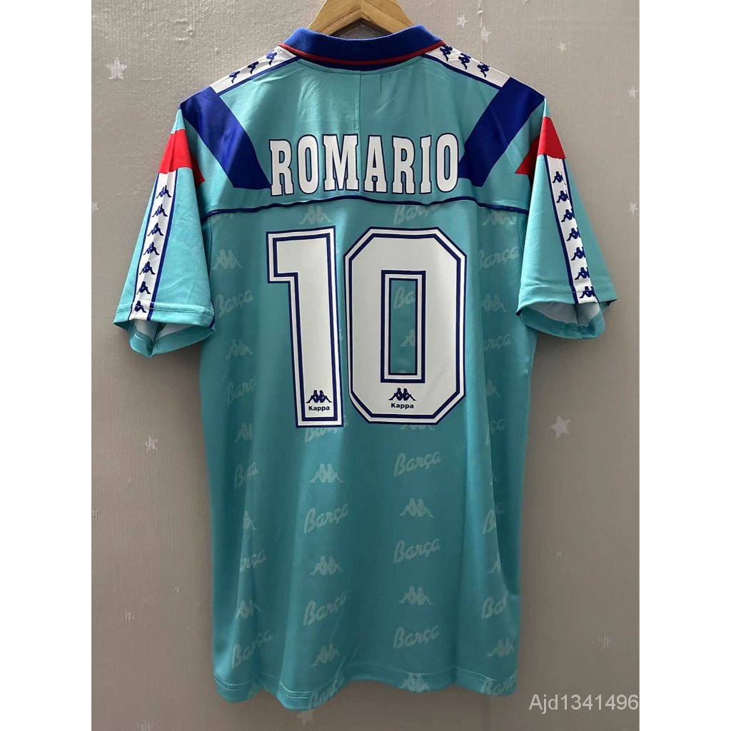 93-94 Barcelona ROMARIO GUARDIOLA Alta Qualidade Custom T-shirt Camisas De Futebol Retro