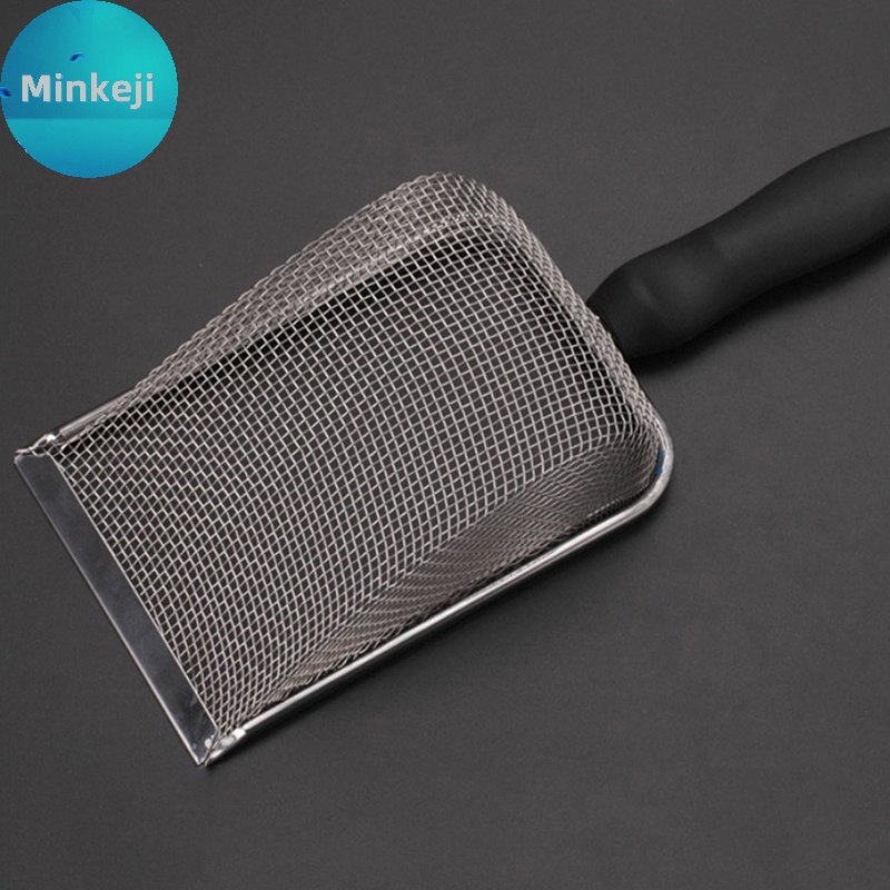 minkeji Pet Ferramentas De Limpeza Pá De Aço Inoxidável Rede Répteis Areia Lagarto Malha Fecal Spoon br