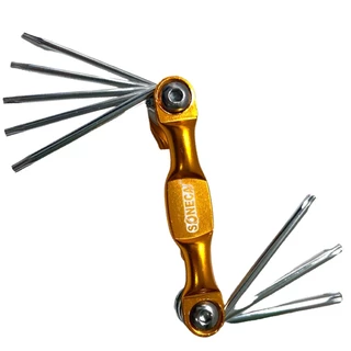Chave Torks Tipo Canivete T8 com Furo 8 Peças P/ Abrir Computadores e Hardwares PS4