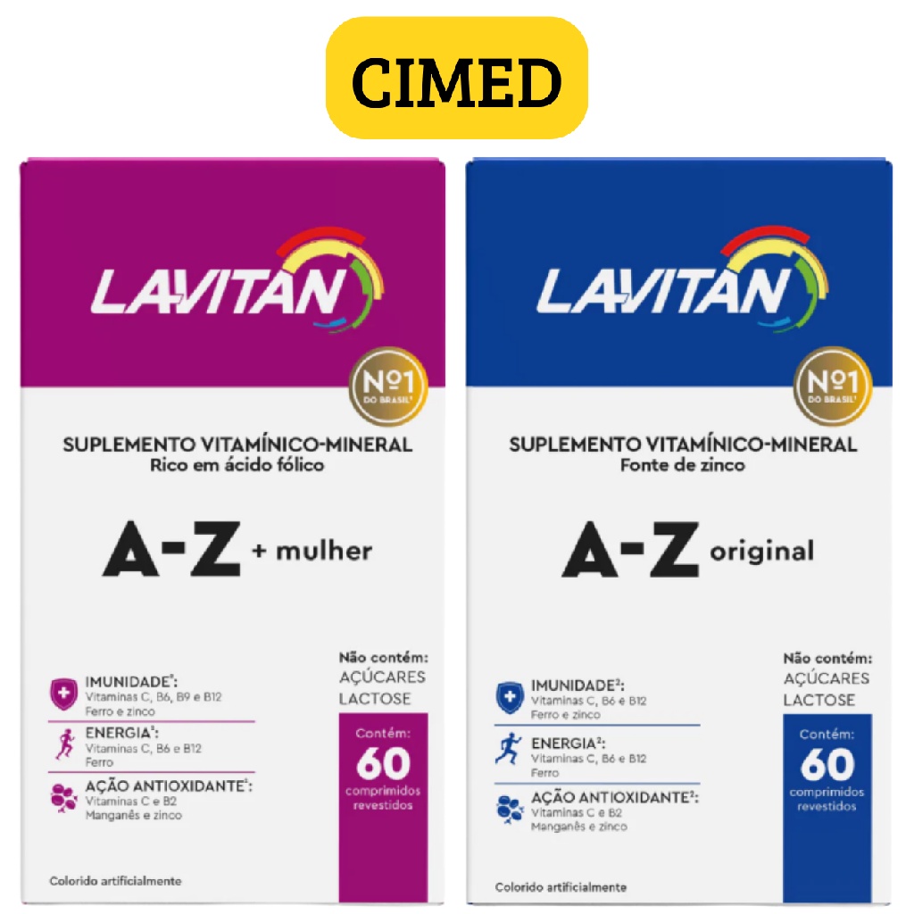 Lavitan Suplemento Energetico Alimentar 1 A-z Original Homem + 1 A-z ...