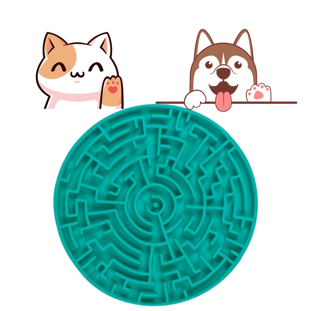 Labirinto Pet Games Comedouro Lento Tapete de Lamber - P/ Cães E
