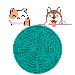 Tapete de Lamber Labirinto anti-estresse para cães e gatos - M, Verde