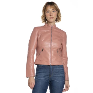 Jaqueta Feminina Pu Polo Wear Rosa Claro
