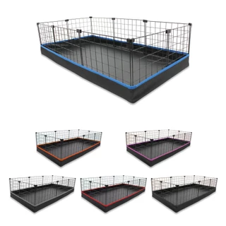 Porquinho da Índia Cercado Pet com Bandeja Higiênica Impermeável 60x120cm