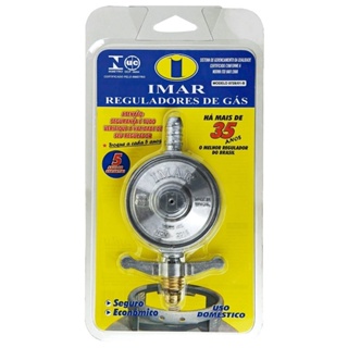 Regulador para Gás Imar 0728/01B Médio, 1Kg/H sem Mangueira, Blister