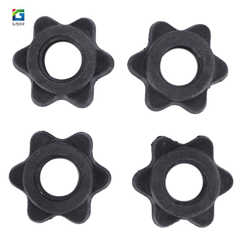 2 Pares Porca Sextavada Dumbbell , De Haste Colarinhos Spinlock Para Barras Barbell Treinamento Esportivo