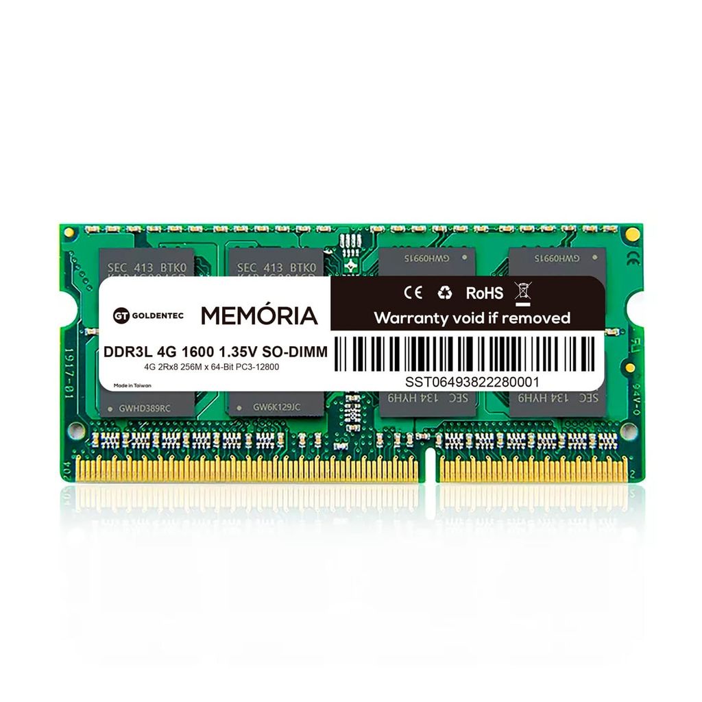 Memória para Notebook DDR3 4GB 1600MHz | Goldentec