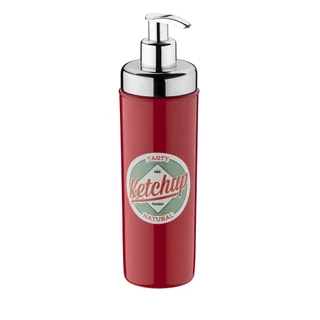 Dispenser Bisnaga Ketchup Molho Condimento 300ml Com Válvula Pump Servir Mesa Hotdog Hamburgueria Xis Comida