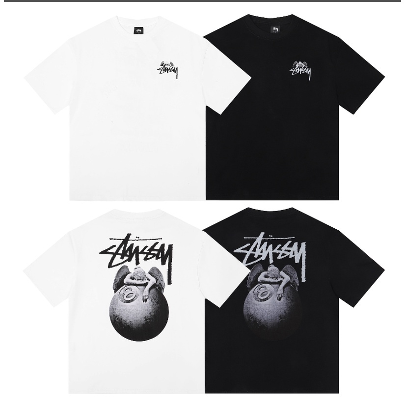 Camiseta De Manga Curta Casual De Pescoço Redondo Para Homens E Mulheres New Fashion Fallen Angel Print