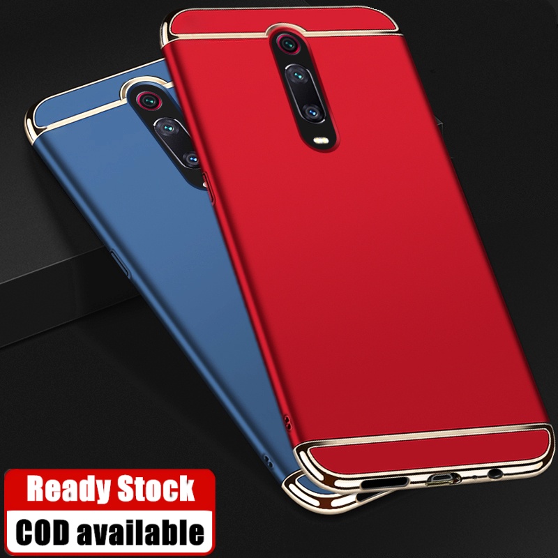 Para Xiaomi Mi 9T 9Tpro Projeto De Emenda De Acabamento Fosco Celular Rígido Robusto Com Tampa Traseira De Eletroplaca 6D