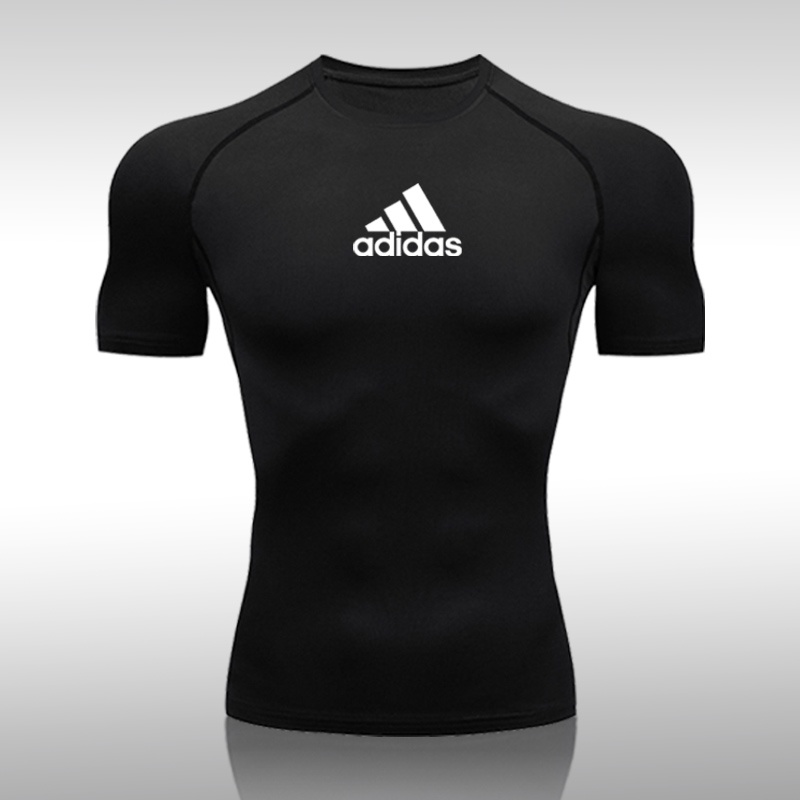T-shirt Atlética De Manga Curta De Corrida Fitness De Secagem Rápida Fardas De Basquetebol Camiseta De Compressão Stretch Tight Sports Men's Gym