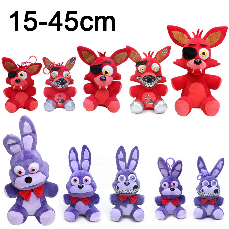 45CM Big Size FNAF plush toy Foxy Freddy Fazbear Bonnie Mangle