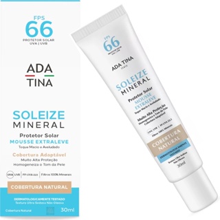 Protetor Solar Físico Soleize Mineral Fps 66 Com Cor 30ml