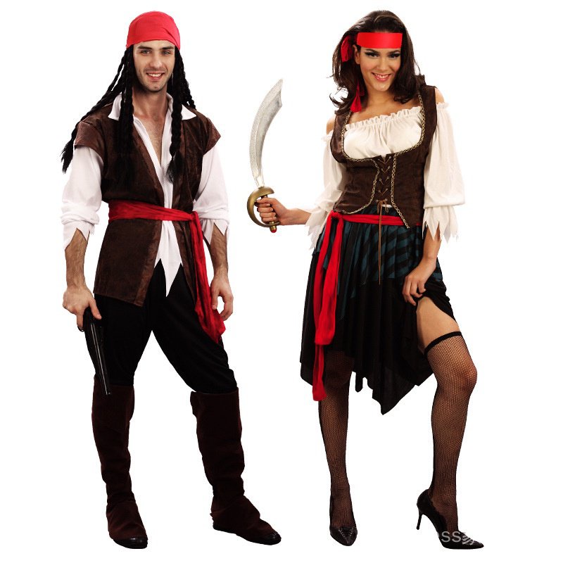 Fantasia de capitão pirata, adulto, masculino, traje de pirata, cosplay,  conjunto para mulheres, halloween, festa, piratas