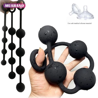 Origin [MUSBAND] plug anal De Conexão De silicone Bola Brinquedos Sexuais/Usados Para O Rabo De Brinquedo Porno bdsm Feminino bead /