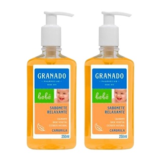Sabonete Líquido Granado Glicerina Bebê Camomila 250ml - Kit com 2 Unidades
