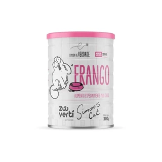 Zooverti Alimentação Úmida 100% Natural Para Gatos Sabor Frango Simon’S Cat 300g