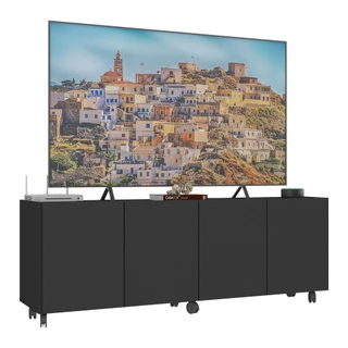 Rack Multimóveis para TV até 50 Polegadas com 4 Portas e Rodízios Multimóveis MP1069