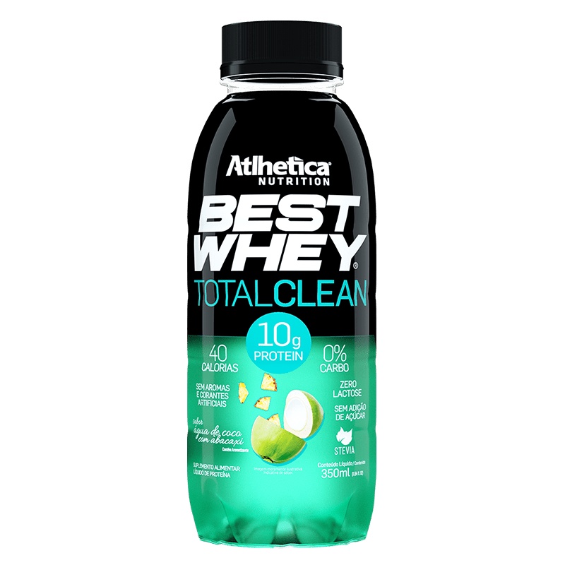 Best Whey Total Clean Agúa de Coco c/ Abacaxi 350ml – Atlhetica