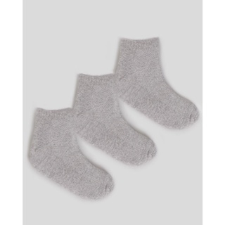 Kit Meia Feminina Cano Baixo 3 Pares Fitter Cinza