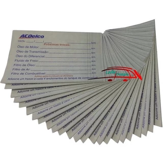 Kit 24 Adesivos De Troca Óleo Revisão Filtros Do Parabrisas