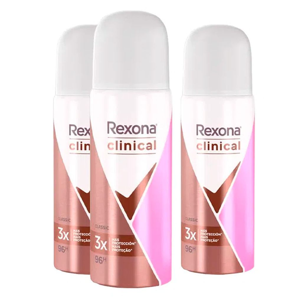 Antitranspirante Aerosol Rexona Clinical Classic 150ml (A embalagem pode  variar) - Promotop