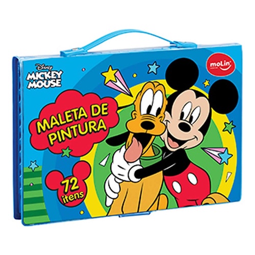 Maleta Pintura Patrulha Canina 72 Pçs + Livro Colorir Disney