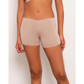 Calcinha Feminina Boy Short Segunda Pele Bege