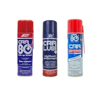 Kit Descarbonizante + Desengripante + Limpa Contato Car 80