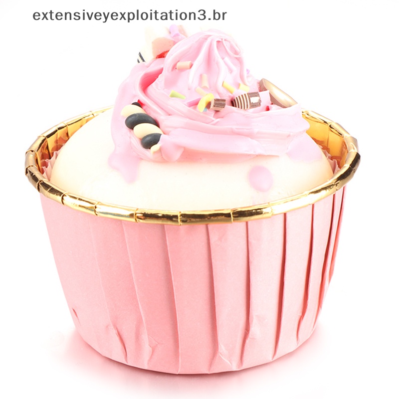Mini Wrapper Mini Cupcake - Rosa - 3cm x 14,5cm - 12 unidades - Nc Toys -  Rizzo Embalagens