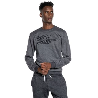 Blusa Masculina Moletom Bordado Logo Polo Wear Cinza Escuro