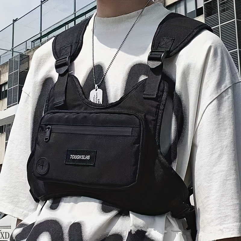 23/24 Tactical Chest Bag Vest Bag Travel Bag para homens e 23/24 Tactical Chest Bag Vest Bag Travel Bag para homens e