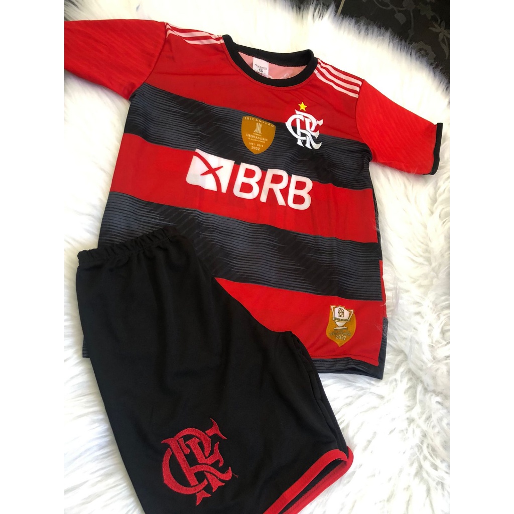 Conjunto do Flamengo Tradicional Modelo 2023-2024 Uniforme de