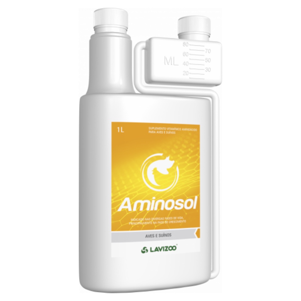 Aminosol Lavizoo 1l Suplemento Aminoácido para Animais | Shopee Brasil