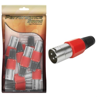 10x Plug Cannon Macho - Premium Profissional - Série Chrome