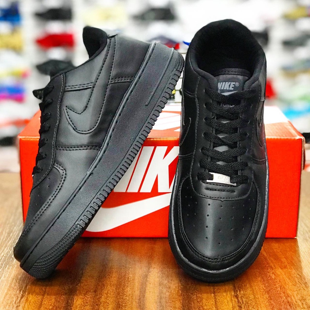 Imagem do produto Tênis Air Force 1 One Preto Feminino Masculino em Super Promoção Envio 6x Mais Rápido 12xsjs Envio Hoje Menor Preço é Aqui 1