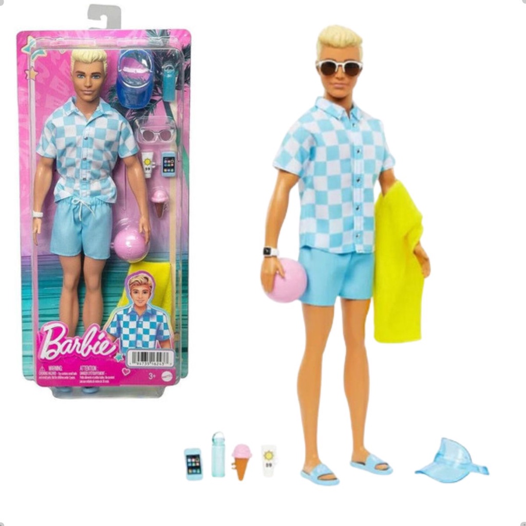 30cm Ken e Barbie Dolls Grávida com Barrigas Grandes, Família de 6