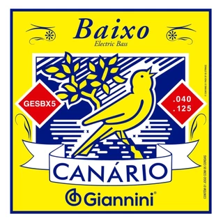 Encordoamento Baixo Giannini 4 Cordas Canário GESBX Aço 0.040